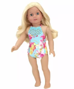 TeamsonUS Kids Sophia's Bathing Suit And Popsicle Pool Float Set For 18