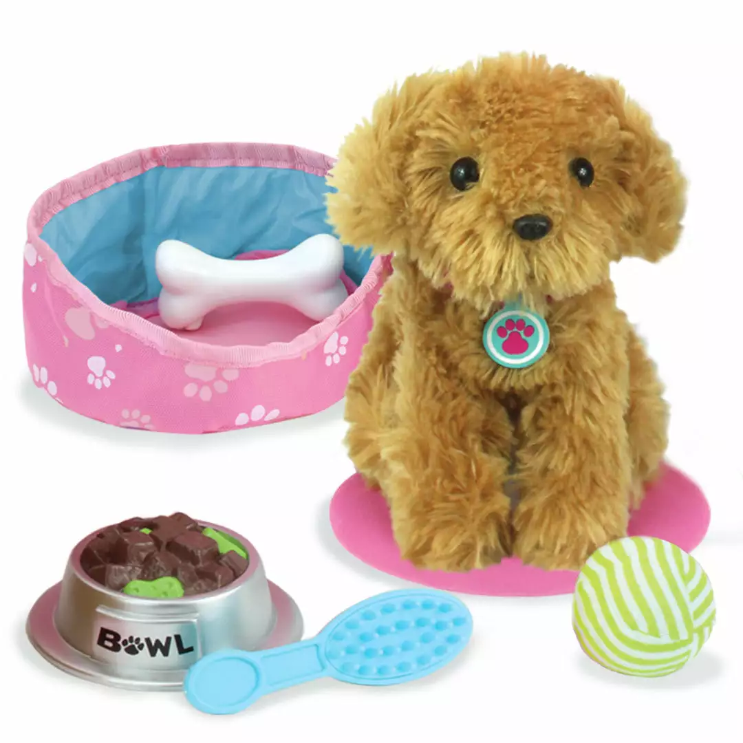 TeamsonUS Kids Sophia's Plush Puppy And Accessories Set For 18" Dolls 3 TeamsonUS Kids Sophia's Plush Puppy And Accessories Set For 18" Dolls