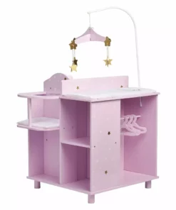 TeamsonUS Olivia's Little World - Twinkle Stars Princess Baby Doll Changing Station With Storage Kids