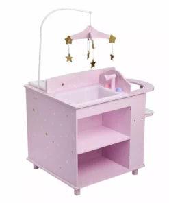 TeamsonUS Olivia's Little World - Twinkle Stars Princess Baby Doll Changing Station With Storage Kids
