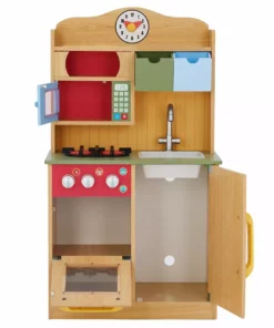 TeamsonUS Teamson Kids - Little Chef Florence Classic Play Kitchen - Wood Grain