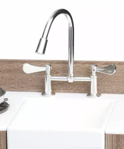 TeamsonUS New Teamson Kids Exclusive Little Chef Chelsea Modern Wooden Play Kitchen With Cookware Accessories, Cherry Grain