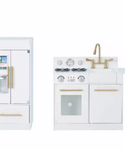 TeamsonUS Teamson Kids - Little Chef Chelsea Modern Play Kitchen - White / Gold 17 TeamsonUS Teamson Kids - Little Chef Chelsea Modern Play Kitchen - White / Gold