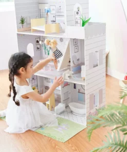 TeamsonUS Olivia's Little World Grand Dollhouse With Garden And Accessories For 12" Dolls, Purple New 17 TeamsonUS Olivia's Little World Grand Dollhouse With Garden And Accessories For 12