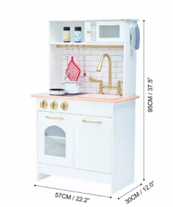 TeamsonUS Teamson Kids Little Chef Boston Classic Play Kitchen & Cookware, White