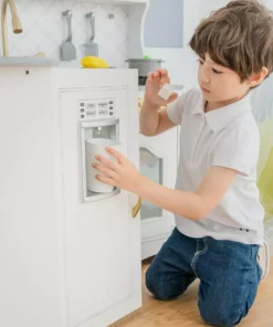 TeamsonUS Teamson Kids Little Chef Upper East Retro Play Kitchen With Effects, White