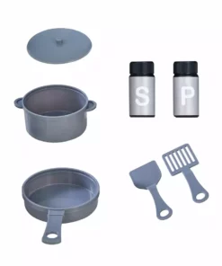 TeamsonUS New Teamson Kids Little Chef Santos Retro Wooden Kitchen Playset, Aqua/White