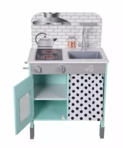 TeamsonUS Teamson Kids Little Chef Philly Modern Wooden Kitchen Playset, Mint/White 20 TeamsonUS Teamson Kids Little Chef Philly Modern Wooden Kitchen Playset, Mint/White