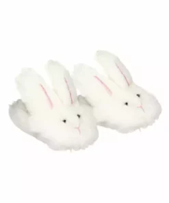 TeamsonUS Kids Sophia's White Bunny Slippers With Rabbit Ears For 18" Dolls 8 TeamsonUS Kids Sophia's White Bunny Slippers With Rabbit Ears For 18