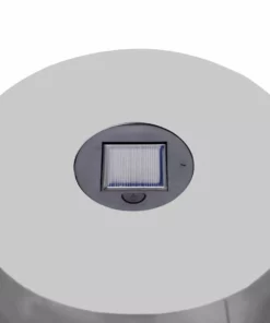 TeamsonUS Teamson Home Decorative Outdoor Side Table Planter Stand With Solar Powered LED Light, Silver New 15 TeamsonUS Teamson Home Decorative Outdoor Side Table Planter Stand With Solar Powered LED Light, Silver New