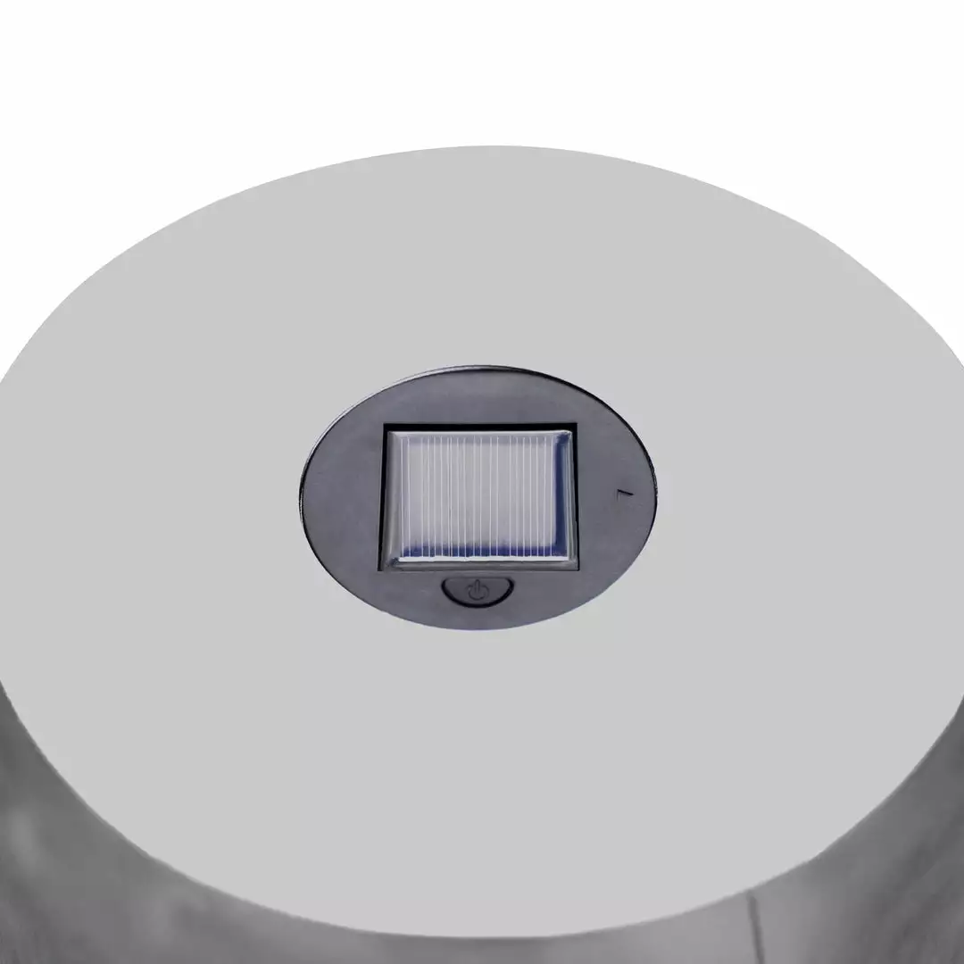 TeamsonUS Teamson Home Decorative Outdoor Side Table Planter Stand With Solar Powered LED Light, Silver New 7 TeamsonUS Teamson Home Decorative Outdoor Side Table Planter Stand With Solar Powered LED Light, Silver New