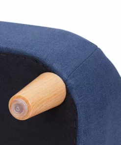 TeamsonUS New Teamson Pets Bennett Elevated Linen Sofa Pet Daybed For Small And Medium Dogs, Navy