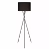 TeamsonUS Teamson Home Cara 62" Modern Metal Tripod Floor Lamp With Drum Shade, Black 2 TeamsonUS Teamson Home Cara 62" Modern Metal Tripod Floor Lamp With Drum Shade, Black