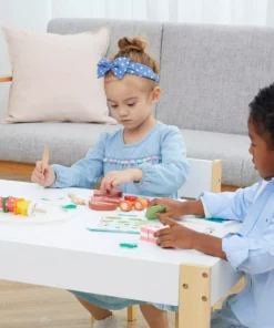 TeamsonUS Teamson Kids Little Chef Frankfurt 27 Piece Wooden Play Cooking Set With Recipe Tablet And Ingredients