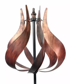 TeamsonUS Teamson Home Outdoor Tulip Kinetic Windmill Sculpture, Tangerine 9 TeamsonUS Teamson Home Outdoor Tulip Kinetic Windmill Sculpture, Tangerine