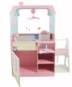 TeamsonUS Olivia's Little World Baby Doll Changing Station Dollhouse With Storage, Multicolor Kids