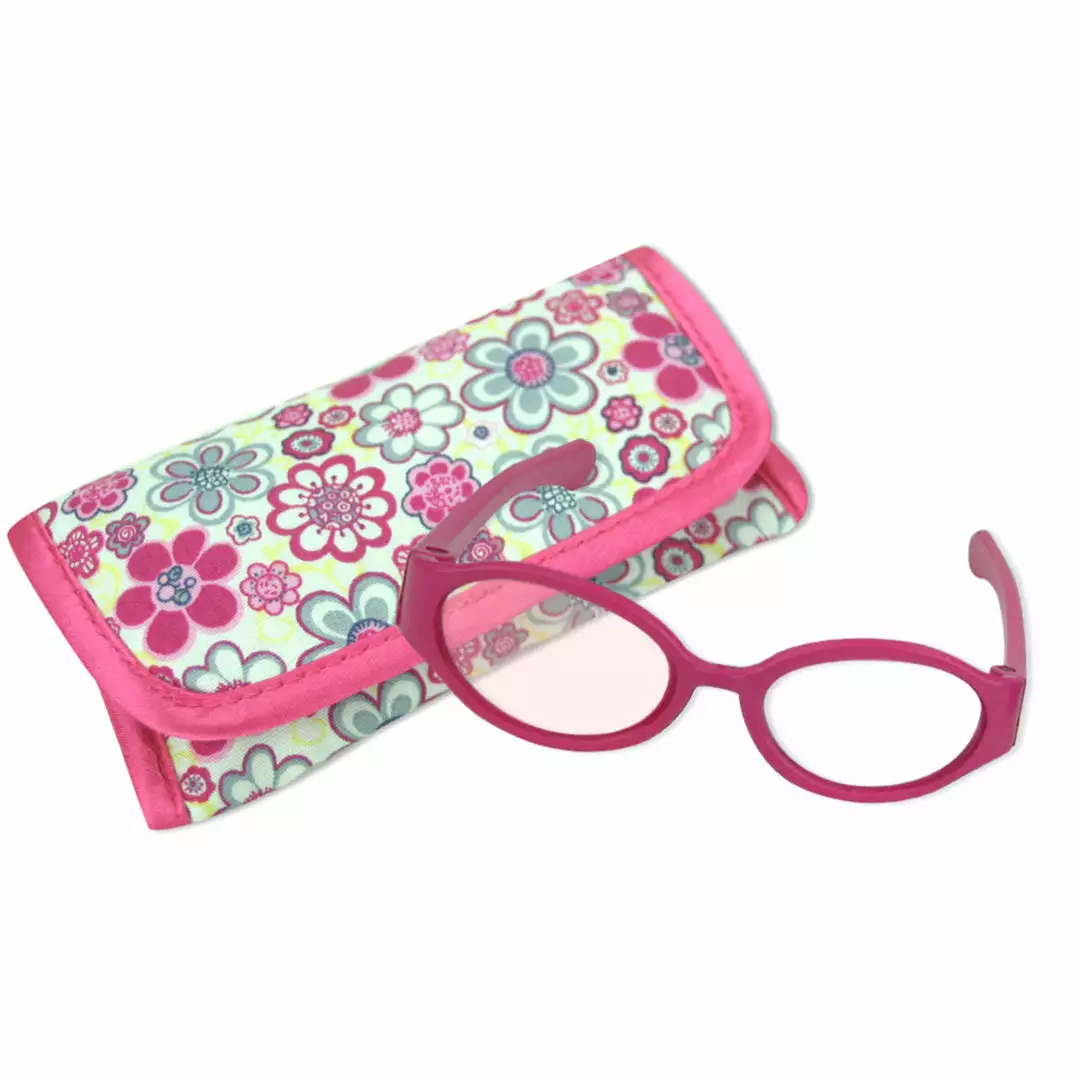TeamsonUS Sophia's Pink Doll Eyeglasses With Print Case For 18" Dolls 3 TeamsonUS Sophia's Pink Doll Eyeglasses With Print Case For 18" Dolls