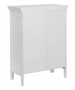 TeamsonUS Teamson Home Stratford Wooden Floor Cabinet With 2 Shelves, White