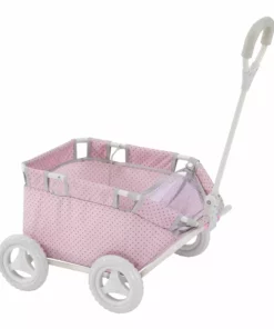 TeamsonUS Olivia's Little World Polka Dots Princess Baby Doll Wagon, Pink Kids