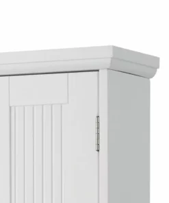 TeamsonUS Teamson Home Newport Contemporary Wooden Removable Medicine Cabinet, White