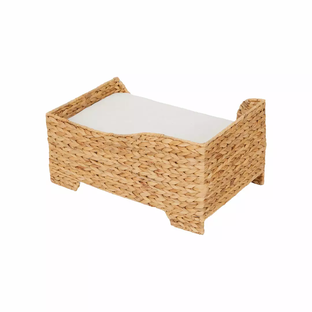 TeamsonUS Teamson Pets Neith Wicker Seagrass Pet Cat Or Small Dog Daybed, Tan/Cream 8 TeamsonUS Teamson Pets Neith Wicker Seagrass Pet Cat Or Small Dog Daybed, Tan/Cream