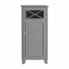 TeamsonUS Teamson Home Dawson Contemporary Narrow Wooden Floor Storage Cabinet With Door, Gray