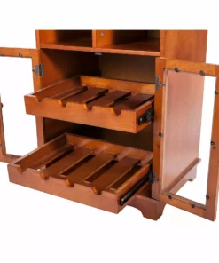 TeamsonUS Teamson Home Peoria Wine Cabinet, Brown