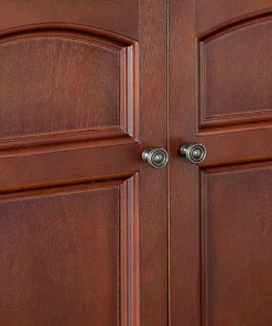 TeamsonUS Teamson Home Martha Removable Wall Cabinet 2 Doors, Mahogany