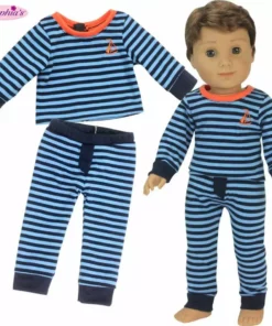 TeamsonUS Sophia's Pajama Shirt And Pants 2 Piece Set For 18