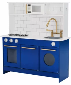 TeamsonUS Teamson Kids - Little Chef Berlin Modern Play Kitchen - White / Blue