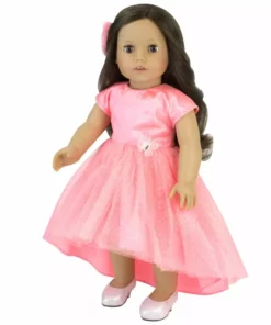 TeamsonUS Sophia's Sparkling Platform High Heels For 18