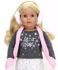 TeamsonUS Sophia's 6 Piece 'Let It Snow' Sweater And Skirt Outfit Set For 18'' Dolls 9 TeamsonUS Sophia's 6 Piece 'Let It Snow' Sweater And Skirt Outfit Set For 18'' Dolls