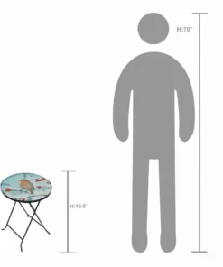 TeamsonUS Teamson Home - 14 Inch Handpainted Fusion Glass Planter Stand/Side Table--Multi Color 7 TeamsonUS Teamson Home - 14 Inch Handpainted Fusion Glass Planter Stand/Side Table--Multi Color