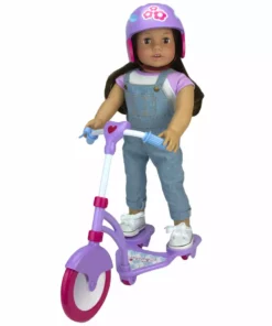 TeamsonUS Kids Sophia's Mini Scooter And Helmet Set For 18
