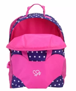 TeamsonUS Sophia's Polka Dot Backpack Carrier To Fit 15'' & 18'' Dolls, Navy