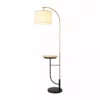 TeamsonUS Teamson Home Danna Arc 65" Floor Lamp With Table And USB Port, White 2 TeamsonUS Teamson Home Danna Arc 65" Floor Lamp With Table And USB Port, White