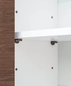 TeamsonUS Teamson Home Tyler Modern Wooden Removable Cabinet, Walnut/White