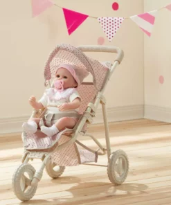TeamsonUS Olivia's Little World Polka Dots Princess Baby Doll Jogging Stroller, Pink Kids