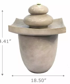 TeamsonUS Teamson Home Basin 2-Tier Fountain With LED Light