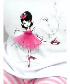 TeamsonUS Sophia's - 15" Doll - Ballerina Print Pj's & Slippers Set - Light Pink 7 TeamsonUS Sophia's - 15