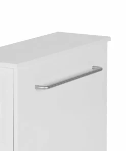 TeamsonUS Teamson Home Narrow Cabinet With Storage Drawers And Towel Bar 6.5