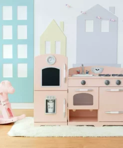 TeamsonUS Teamson Kids - Little Chef Fairfield Retro Play Kitchen - Pink