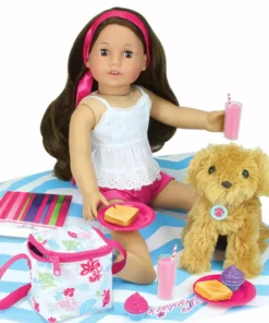 TeamsonUS Sophia's Picnic Lunch Set With Food And Cooler For 18" Dolls