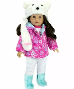 TeamsonUS Kids Sophia's Doll Snow Outfit Complete With Boots For 18