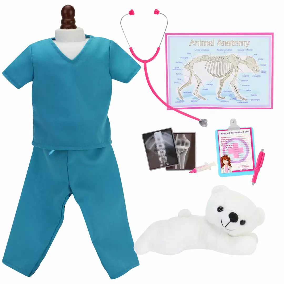 TeamsonUS New Sophia's 11 Piece Smithsonian Veterinarian Set For 18" Dolls, Multicolor 3 TeamsonUS New Sophia's 11 Piece Smithsonian Veterinarian Set For 18" Dolls, Multicolor