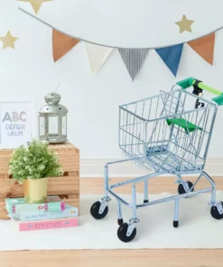 TeamsonUS Teamson Kids Supermarket Happy Metal Shopping Cart