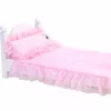 TeamsonUS Sophia's 3 Piece Eyelet Bedding Set For 18" Dolls, Light Pink