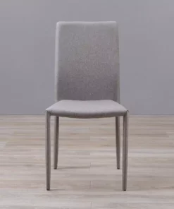 TeamsonUS Teamson Home Fabric Dining Chair With Metal Legs, Set Of 2, Light Gray