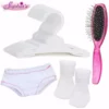 TeamsonUS Sophia's Hangers, Hairbrush, Undies, And Socks Set For 18" Dolls