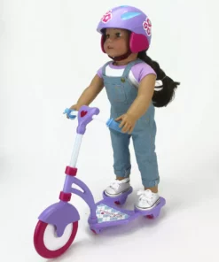 TeamsonUS Kids Sophia's Mini Scooter And Helmet Set For 18